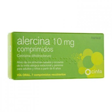 Alercina 10 Mg 7 comp