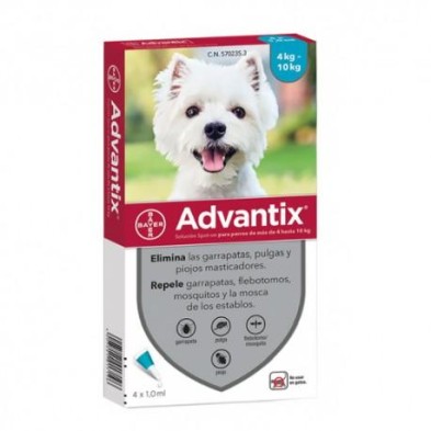 ADVANTIX PERROS 4 -10 KG 4 PIPETAS