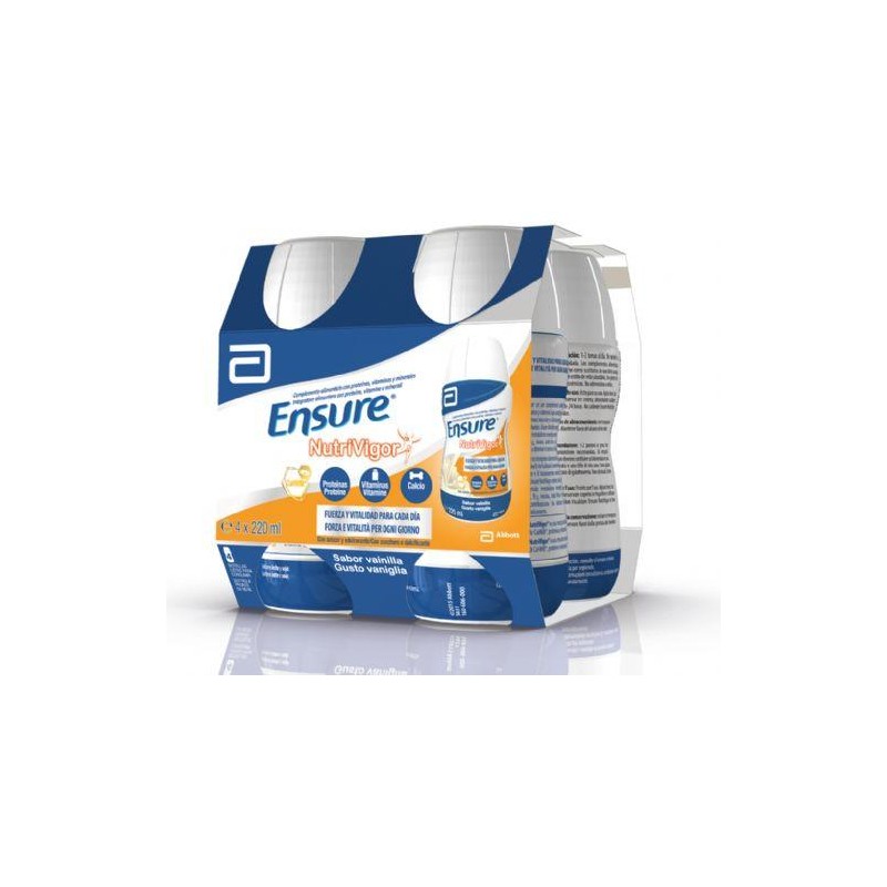 ENSURE NUTRIVIGOR BOTELLA 4 BOTELLA 220 ML VAINI