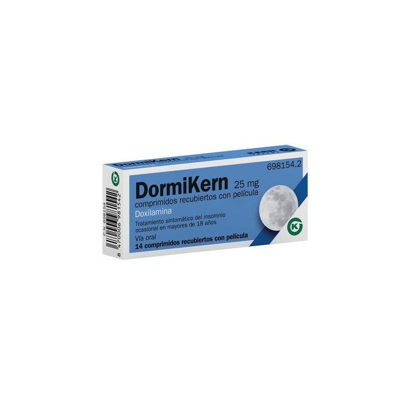 DORMIKERN 25 MG 14 COMPRIMIDOS RECUBIERTOS