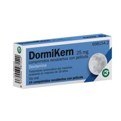 DORMIKERN 25 MG 14 COMPRIMIDOS RECUBIERTOS