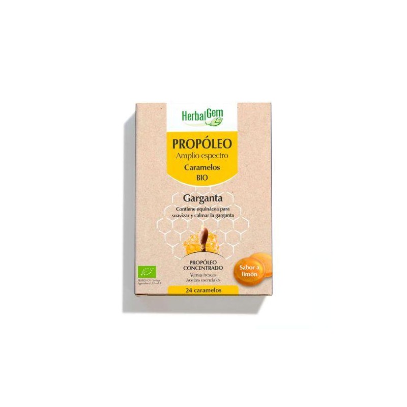 HERBALGEM PROPOLEO CARAMELOS GARGANTA 24U