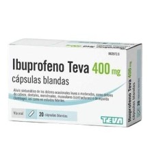 IBUPROFENO TEVA 400 MG 20 CAPSULAS BLANDAS