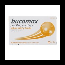 BUCOMAX 24 PASTILLAS PARA CHUPAR (SABOR MIEL Y LIMON)