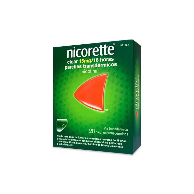 NICORETTE CLEAR 15 MG/16 H 28 PARCHES TRANSDERMICOS