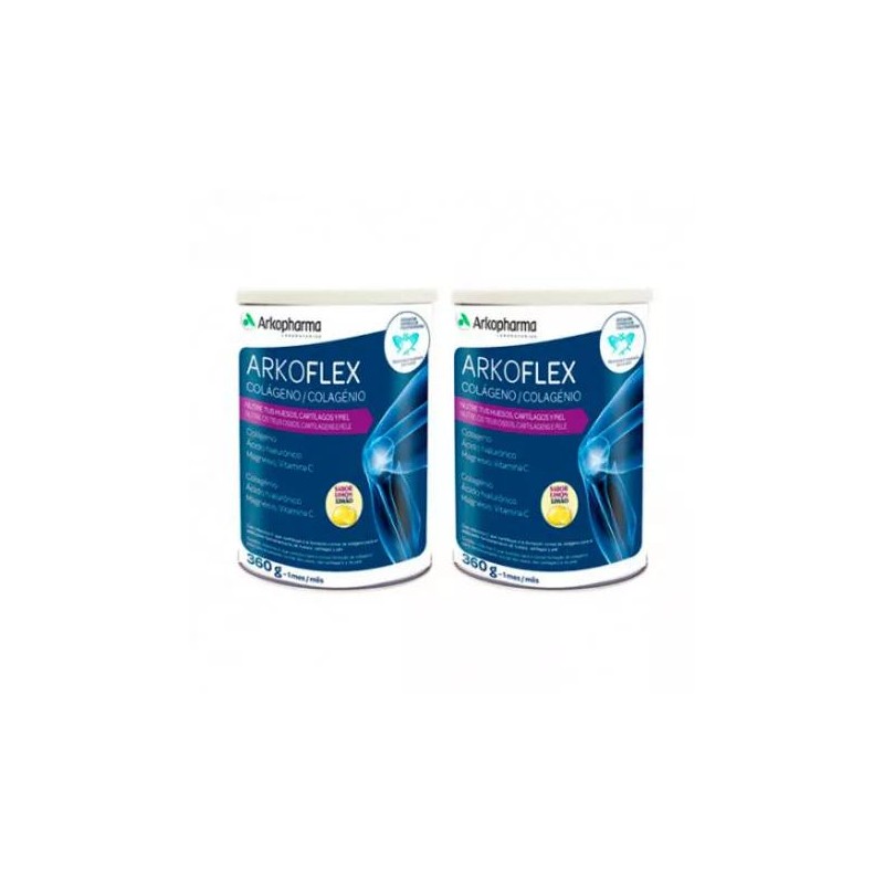ARKOFLEX COLAGENO CONDRO-AID 2 LATAS 360 G SABOR LIMON PACK