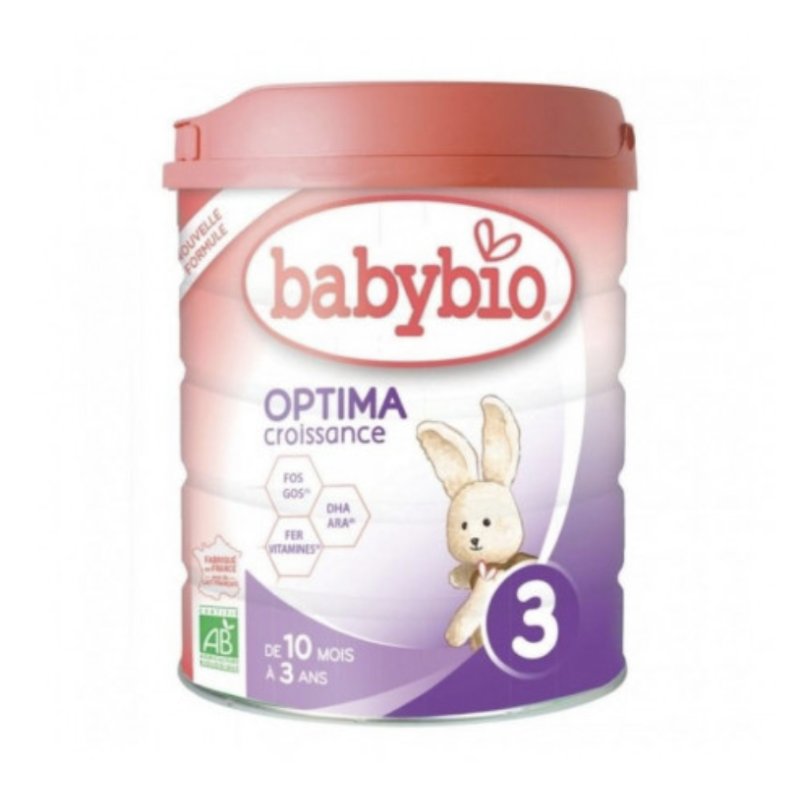 BABYBIO OPTIMA 3 CRECIMIENTO 1 BOTE 800 G