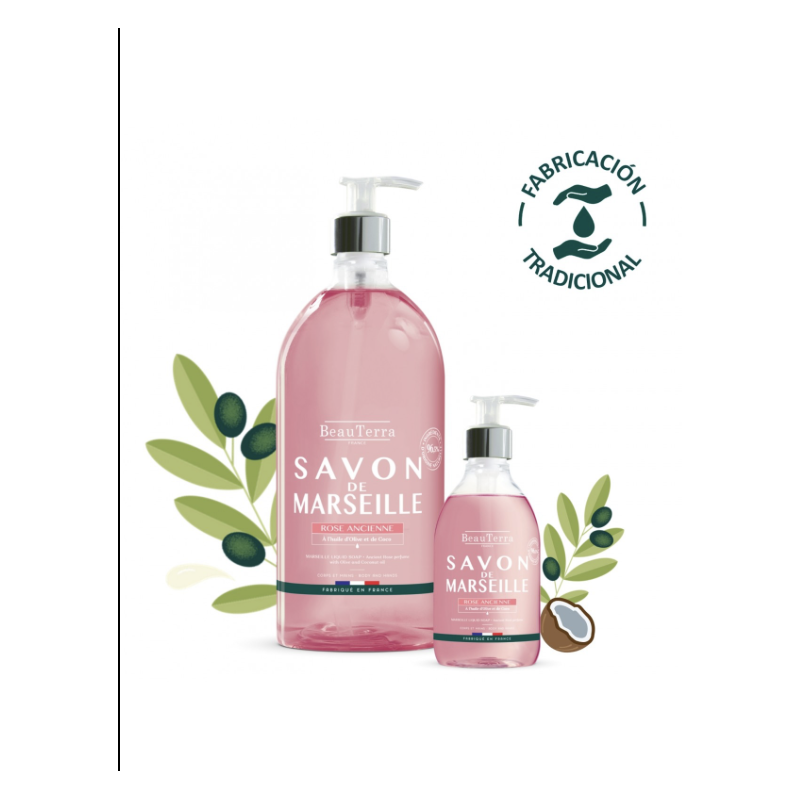 BEAUTERRA JABON MARSEILLE ROSA 1L