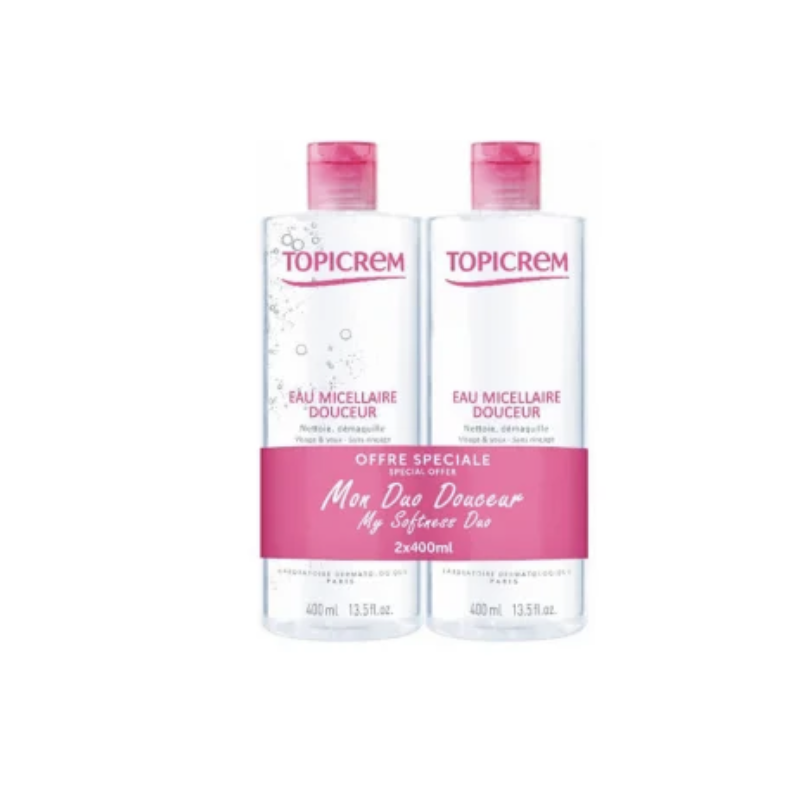 PACK DUO TOPICREM AGUA MICELAR 400ML