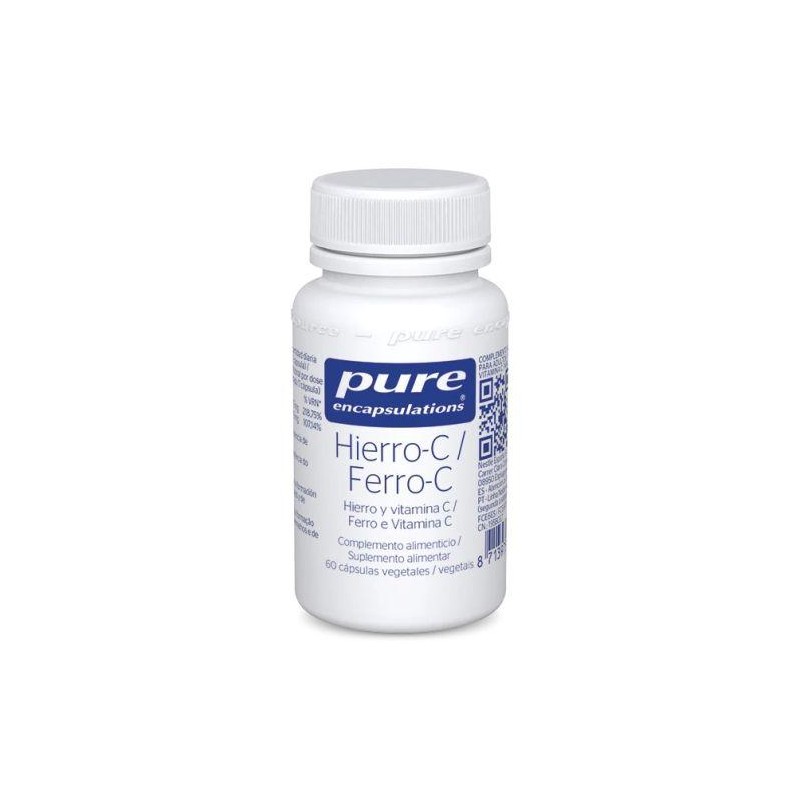 PURE ENCAPSULATIONS HIERRO-C 60 CAPSULAS