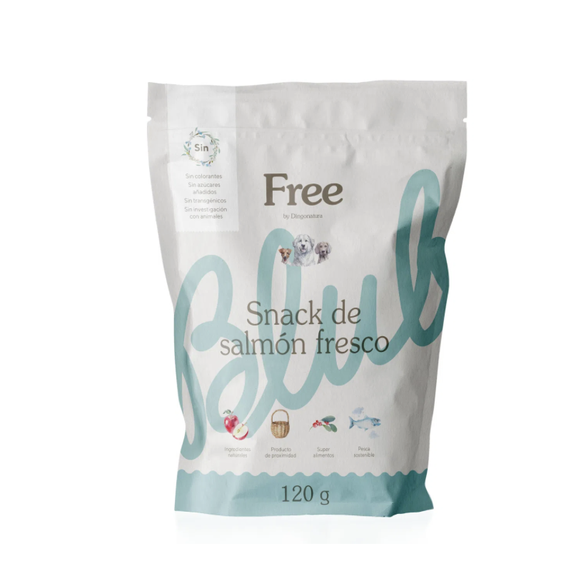 FREE SNACK SALMÓN FRESCO 120 g