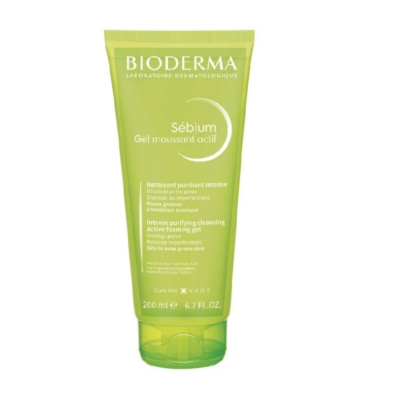 SEBIUM GEL MOUSSANT ACTIF 1 TUBO 200 ML