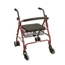 ANDADOR ROLLATOR ALUMINIO FRENOS PRESION