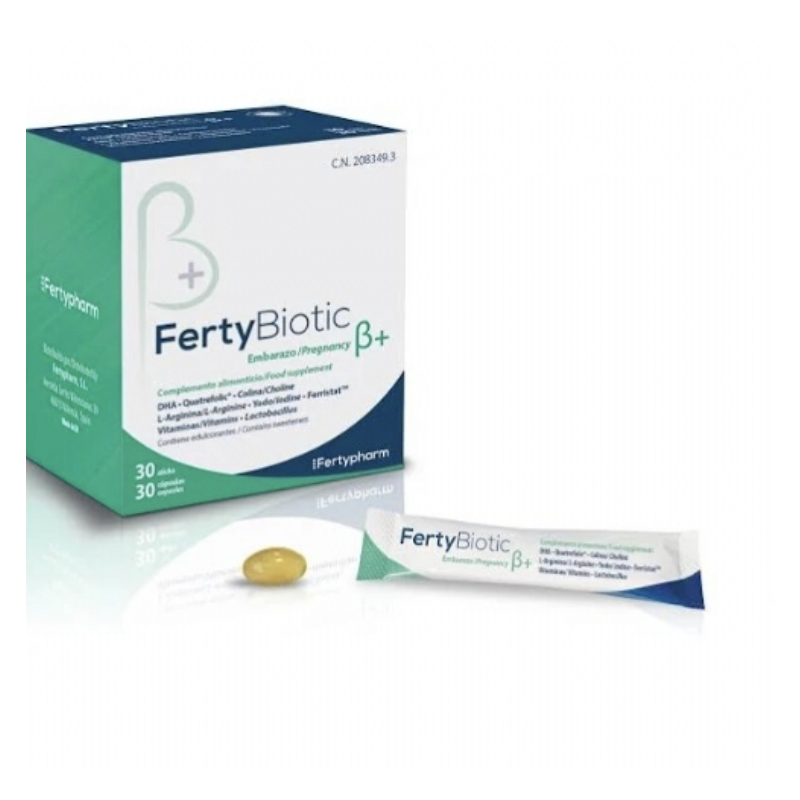 FERTYBIOTIC EMBARAZO B+ 30 STICKS 5,99 G + 30 CAPSULAS