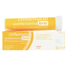 CINFAMUCOL ACETILCISTEINA FORTE 600 MG 20 COMPRIMIDOS EFERVESCENTES
