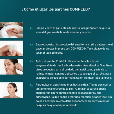 COMPEED PARCHE ANTI-GRANOS LIMPIADOR TRIPLE ACCION 7 UNIDADES