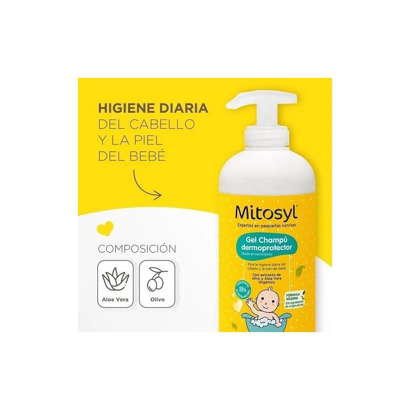 MITOSYL GEL CHAMPU DERMOPROTECTOR 1 ENVASE 490 ML