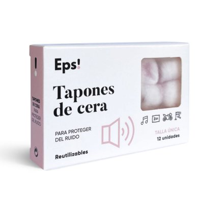TAPONES OIDOS CERA EPS! 12 UNIDADES