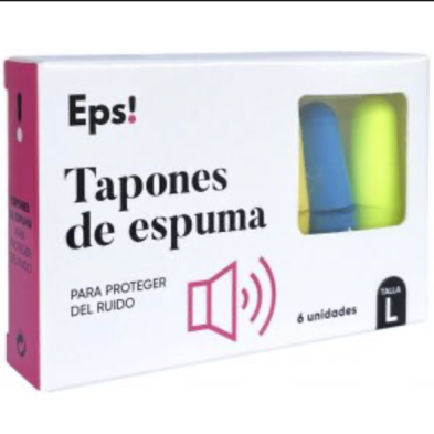 TAPONES DE ESPUMA EPS! 6 UNIDADES TALLA L