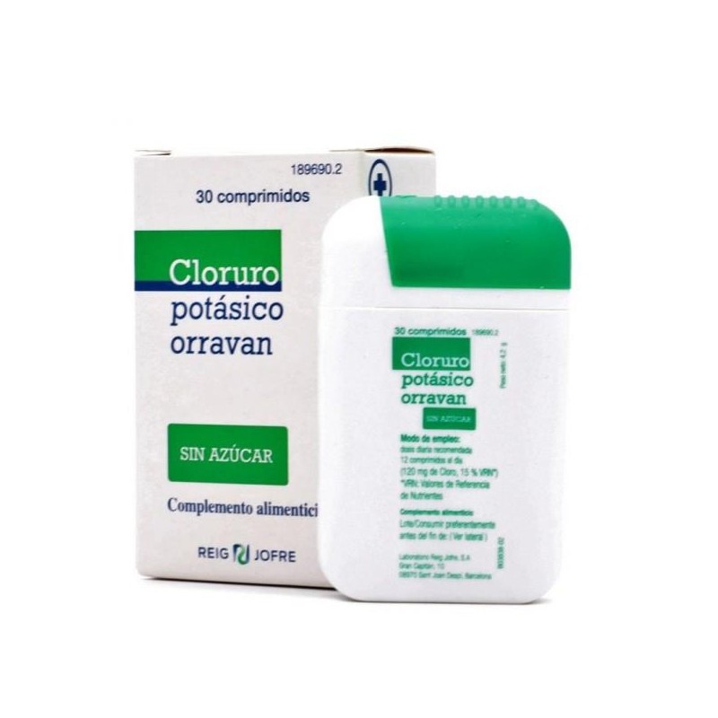 CLORURO POTASICO ORRAVAN 30 COMP