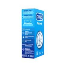 DUREX NATURAL PLUS PRESERVATIVOS 12 UNIDADES