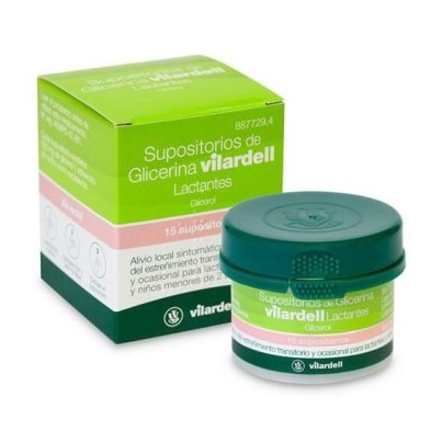 SUPOSITORIOS DE GLICERINA VILARDELL LACTANTES 0,92 G 15 SUPOSITORIOS