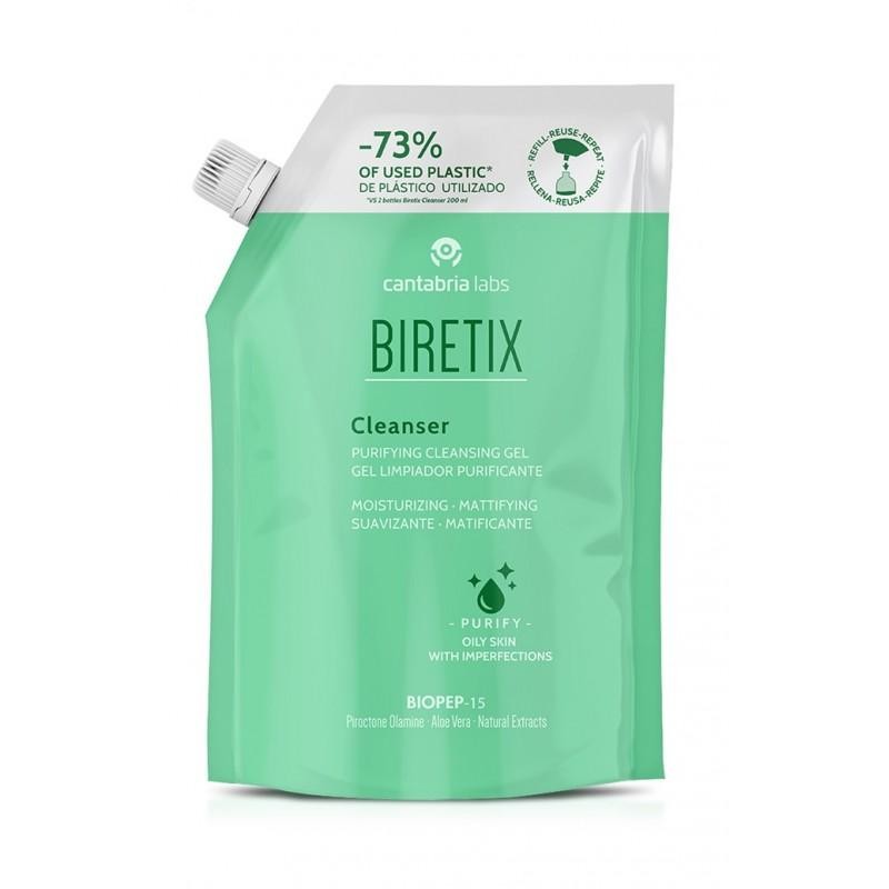 BIRETIX CLEANSER GEL LIMPIADOR PURIFICANTE 400 ML REFILL