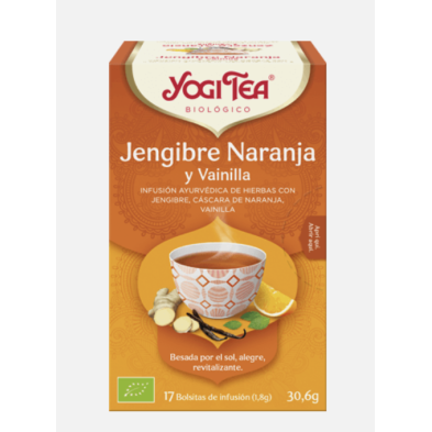 YOGI TEA JENGIBRE, NARANJA Y VAINILLA