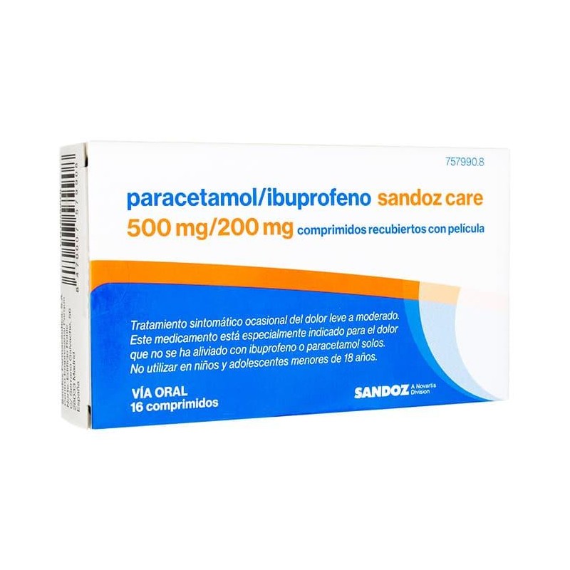 PARACETAMOL SANDOZ CARE EFG 650 MG 20 COMPRIMIDOS