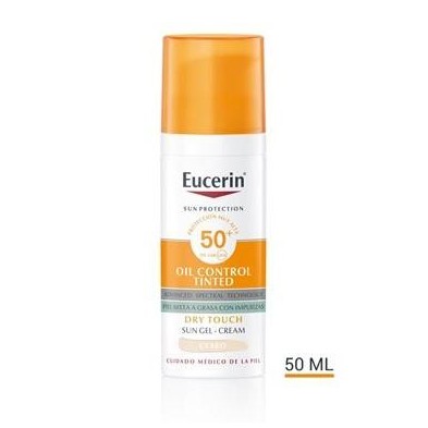EUCERIN SUN SPF 50+ OIL CONTROL TINTED 1 50 ML CLARO
