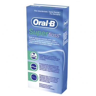ORAL-B SUPERFLOSS SEDA DENTAL 50 UNIDADES