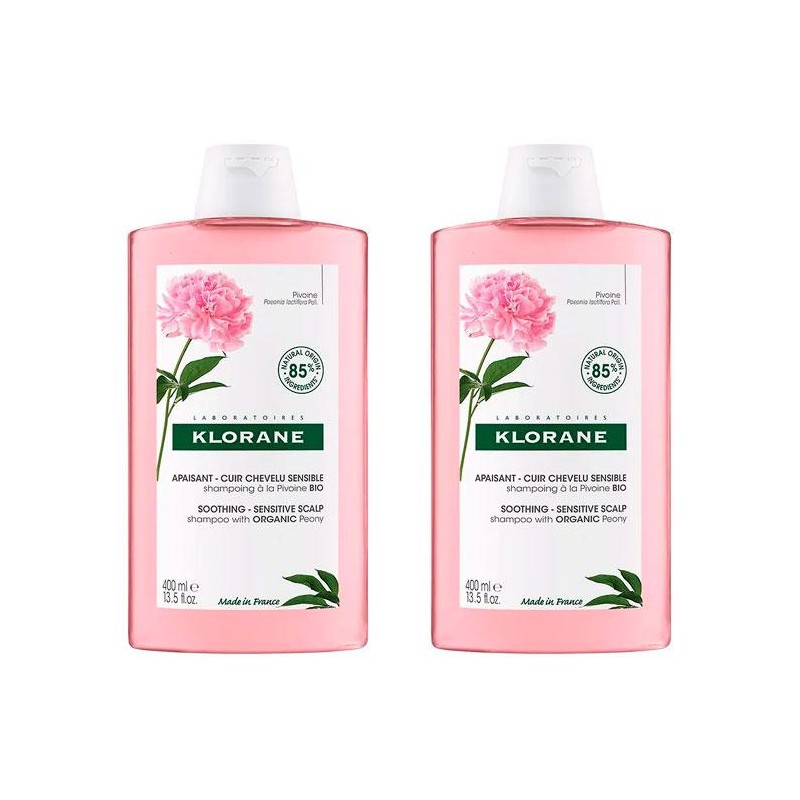 PACK DUO CHAMPÚ PEONIA 2X400ML