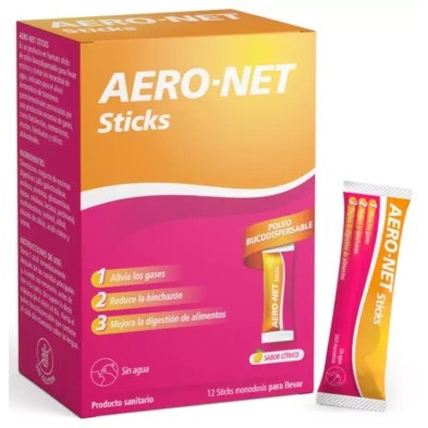 AERO-NET 12 STICKS 2 G SABOR CITRICO