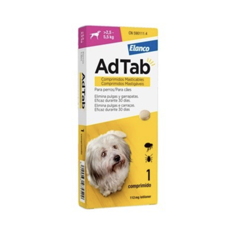 ADTAB 112MG PERRO 2,5-5,5KG 1C