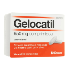 GELOCATIL 650 MG 20 COMPRIMIDOS