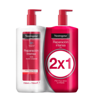 NEUTROGENA CORP REPA INT LOCION 750+750 2 ENVASES NEW