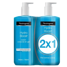 NEUTROGENA CORP HYDRO BOOST LOCION EN GEL 750+750 2 ENVASES NEW