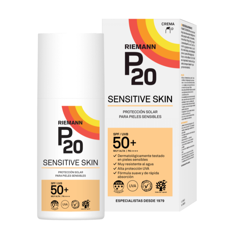 SENSITIVE CREMA SOLAR P20 SPF 50+ 1 ENVASE 200 ML