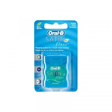 SATIN FLOSS SEDA DENTAL CON CERA 25 METROS