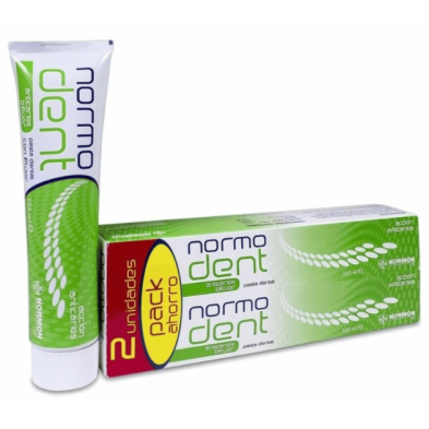 NORMODENT ANTICARIES BIFLUOR PASTA DENTAL 2 TUBOS 125 ML