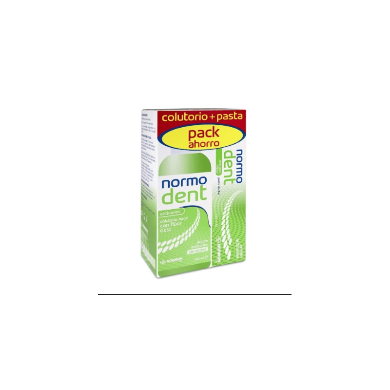 NORMODENT ANTICARIES PACK COLUTORIO / PASTA 500 ML + 125 ML