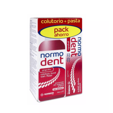 NORMODENT GINGIVITIS PACK COLUTORIO/ PASTA 500 ML +  125 ML