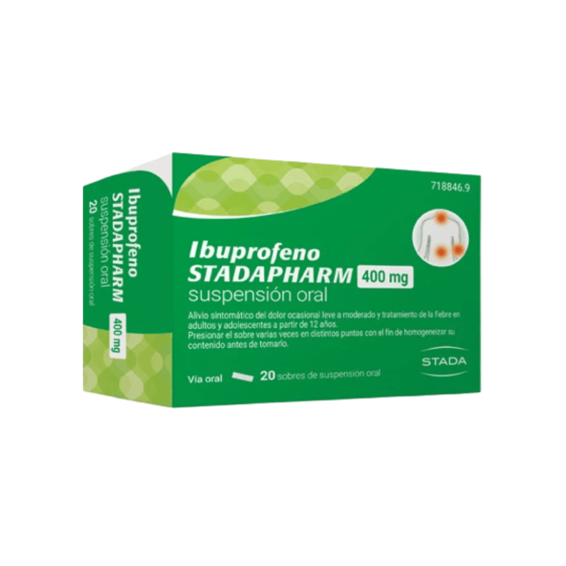 IBUPROFENO STADAPHARM EFG 400 MG 20 SOBRES SUSPENSION ORAL 10 ML