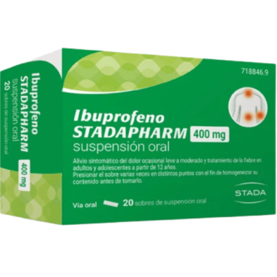 IBUPROFENO STADAPHARM EFG 400 MG 20 SOBRES SUSPENSION ORAL 10 ML