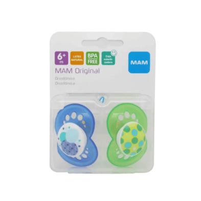 CHUPETE LATEX MAM ORIGINAL + 6 M PACK DOBLE