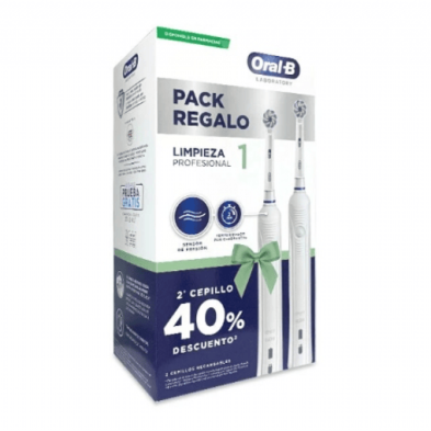 CEPILLO ELECT ORAL B PACK DUPLO LIMP PROFESIONAL 1