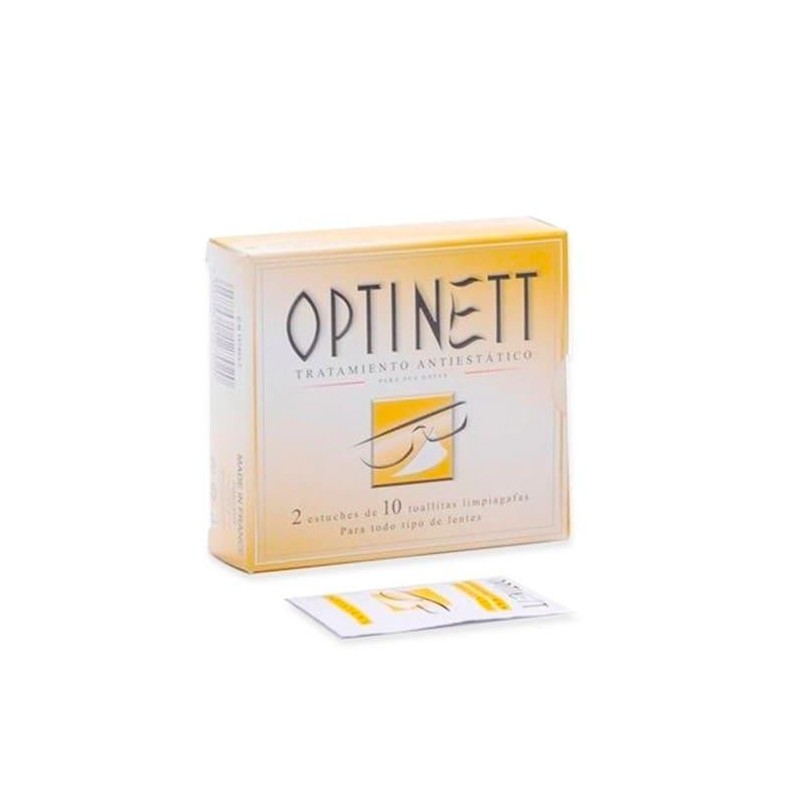 OPTINETT TOALLITAS LIMPIAGAFAS 20 TOALLITAS