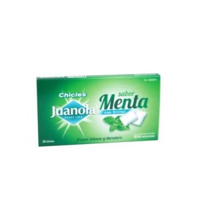 JUANOLA CHICLE 1.4 G 10 UNIDADES SABOR MENTA