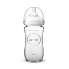 BIBERON PP CRISTAL NATURAL PHILIPS AVENT 240 ML