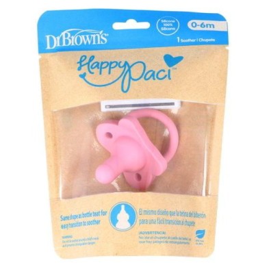 CHUPETE SILICONA DR BROWN´S ROSA 0-6 M 1U
